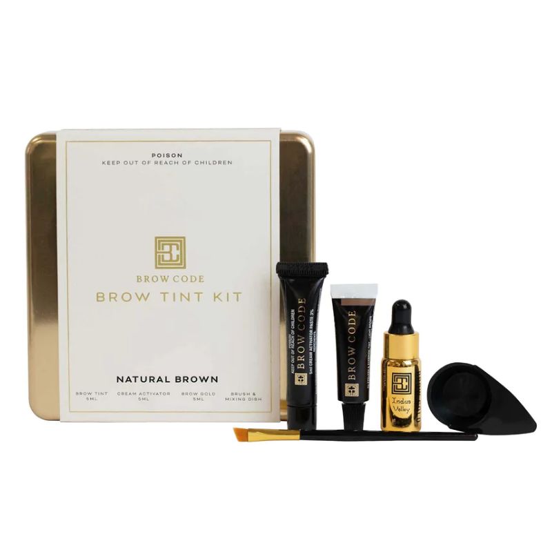 Brow Code Mini Brow Tint Kit Natural Brown Discount Beauty Supplies